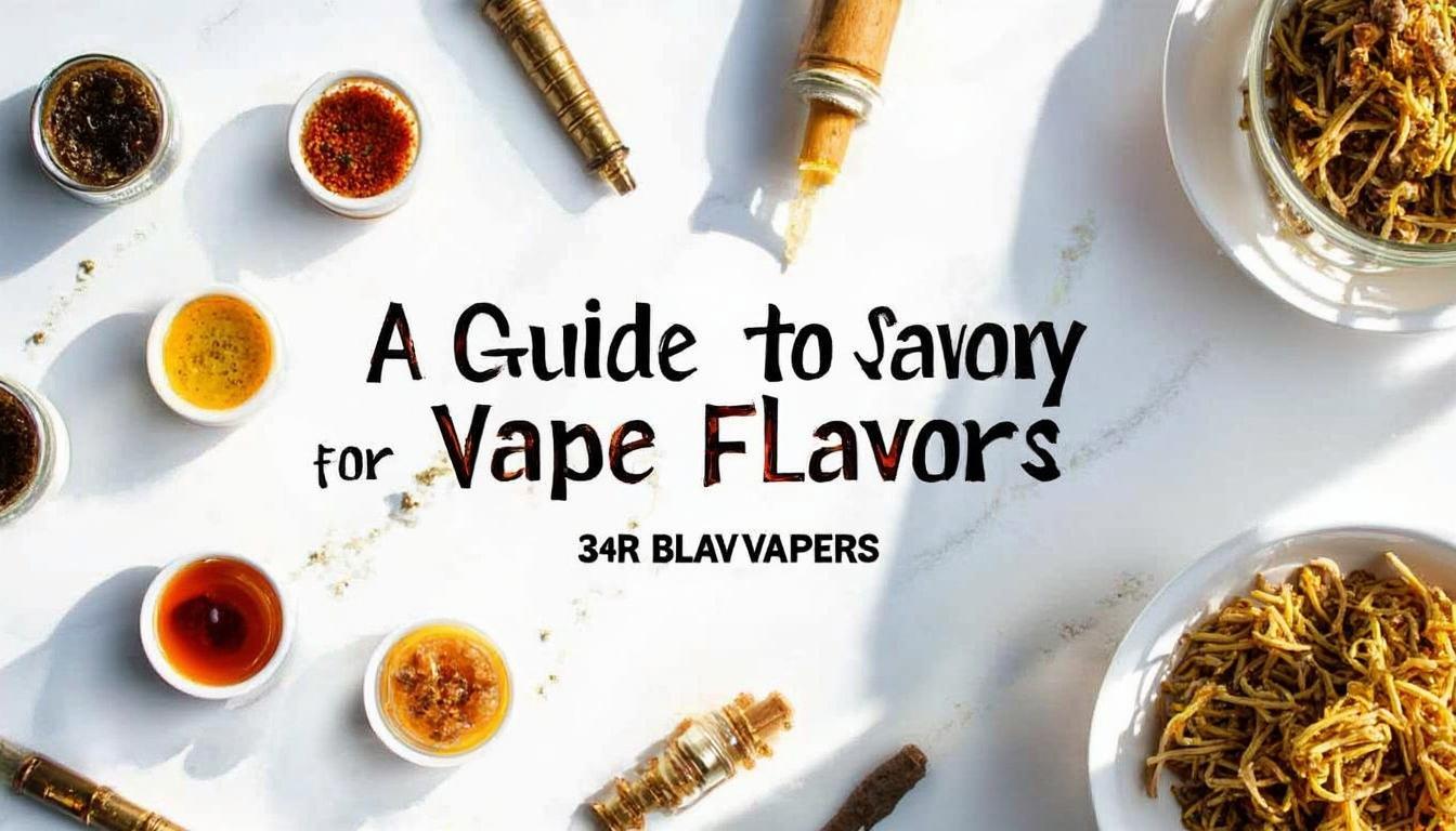 A Guide to Savory Vape Flavors for Brave Vapers